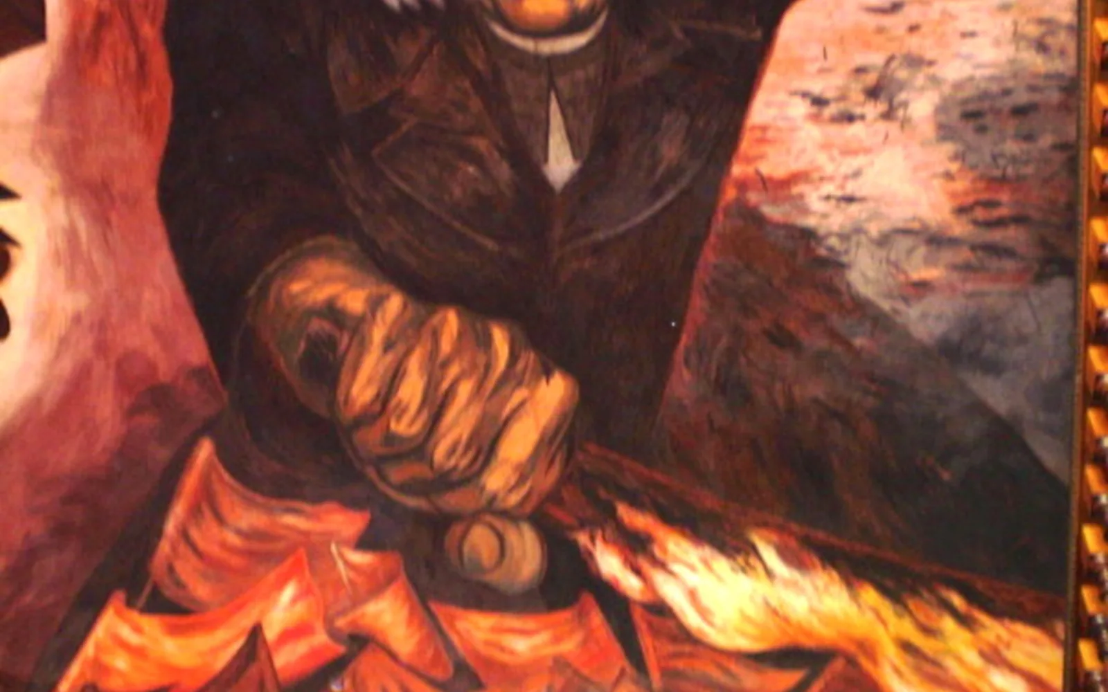 Mural by José Clemente Orozco depicting Miguel Hidalgo y Costilla in the Jalisco Governmental Palace